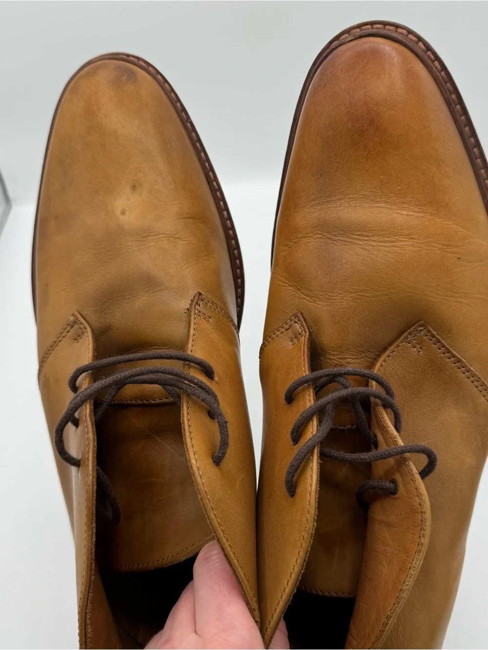 Beckett Simonson Ellis Chukka Boots - Men's 42 US size 9 tan leather work office